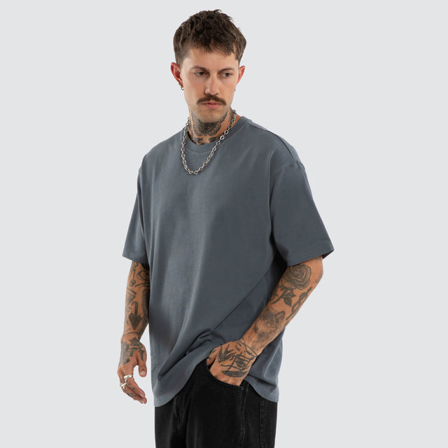 Brooks Box Fit Tee Stormy Weather