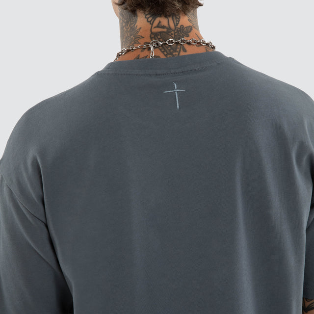 Brooks Box Fit Tee Stormy Weather