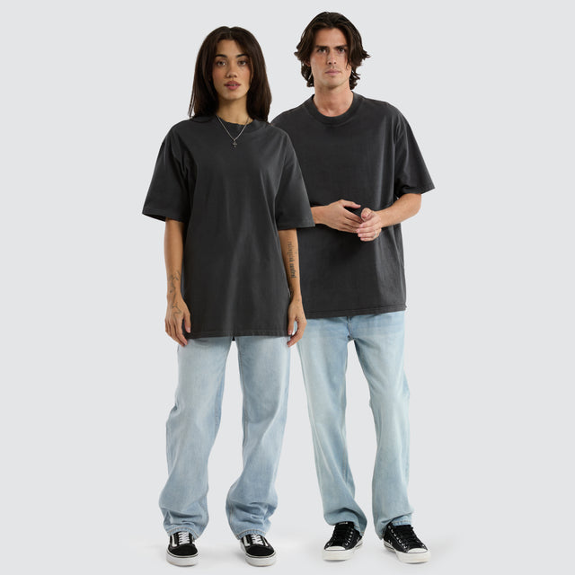 Brooks Heavy Box Fit Tee Pigment Asphalt