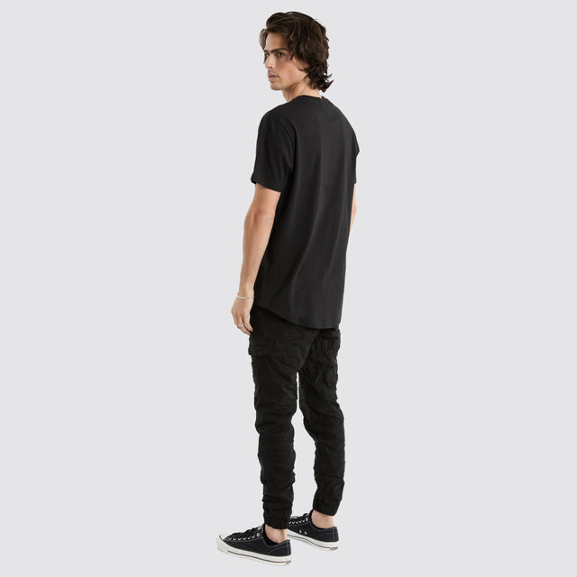 Prairie Dual Curved Tee Jet Black