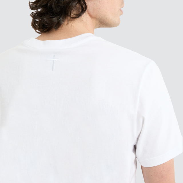 Prairie Dual Curved Tee Optical White