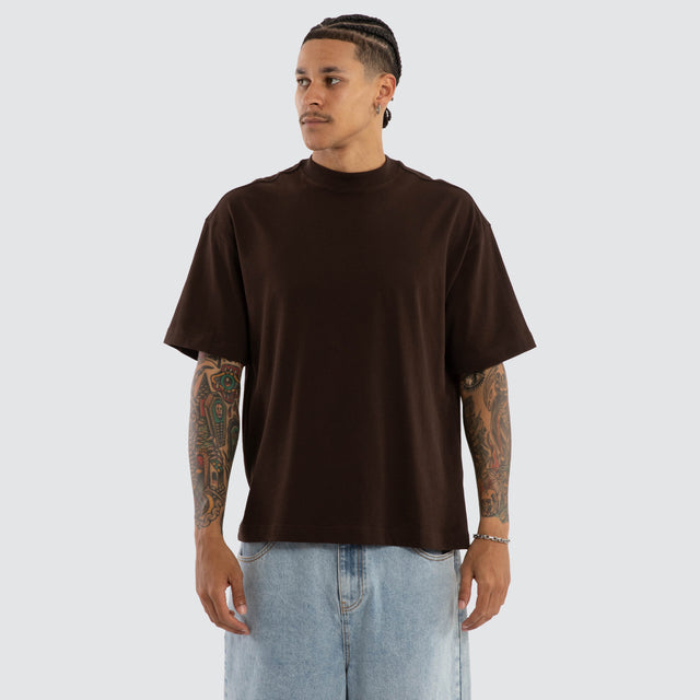 Havre Street Tee Dark Chocolate