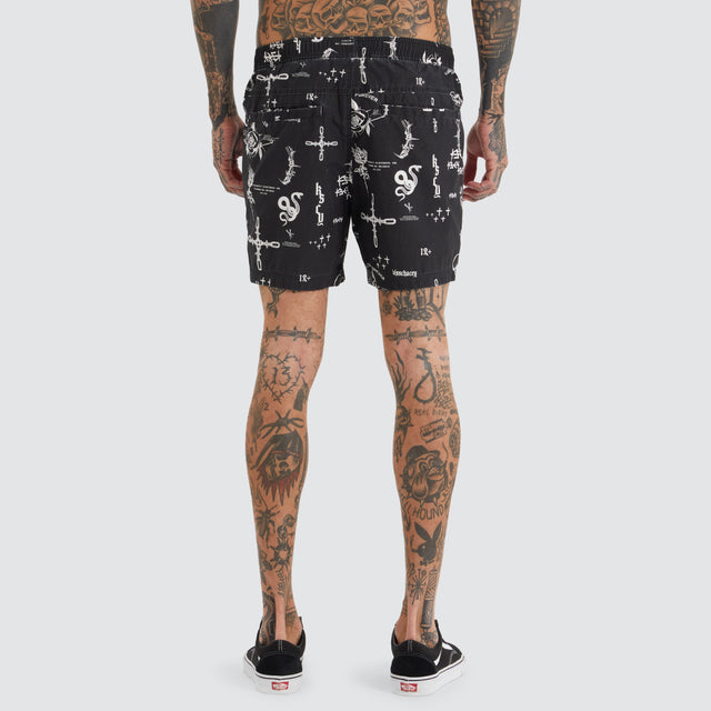 Ratley Beach Short Ratley Print