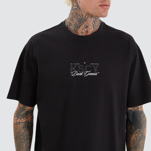 Celtic Box Fit Layer Tee Jet Black