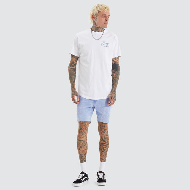 Luxor Dual Curved Tee Optical White