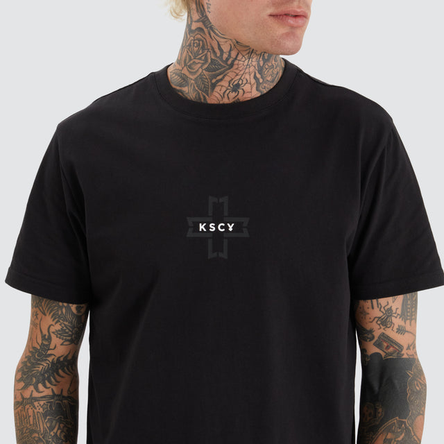 Gravel Dual Curved Tee Jet Black