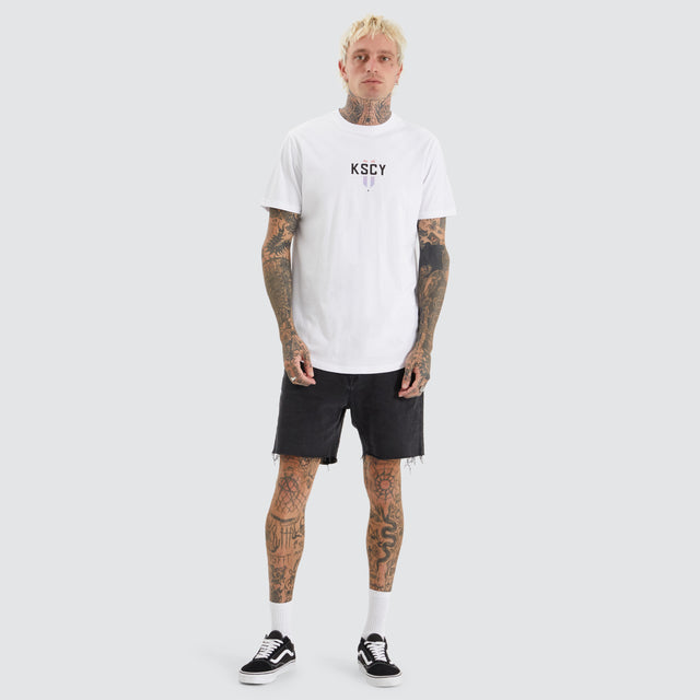 Imperium Dual Curved Tee Optical White