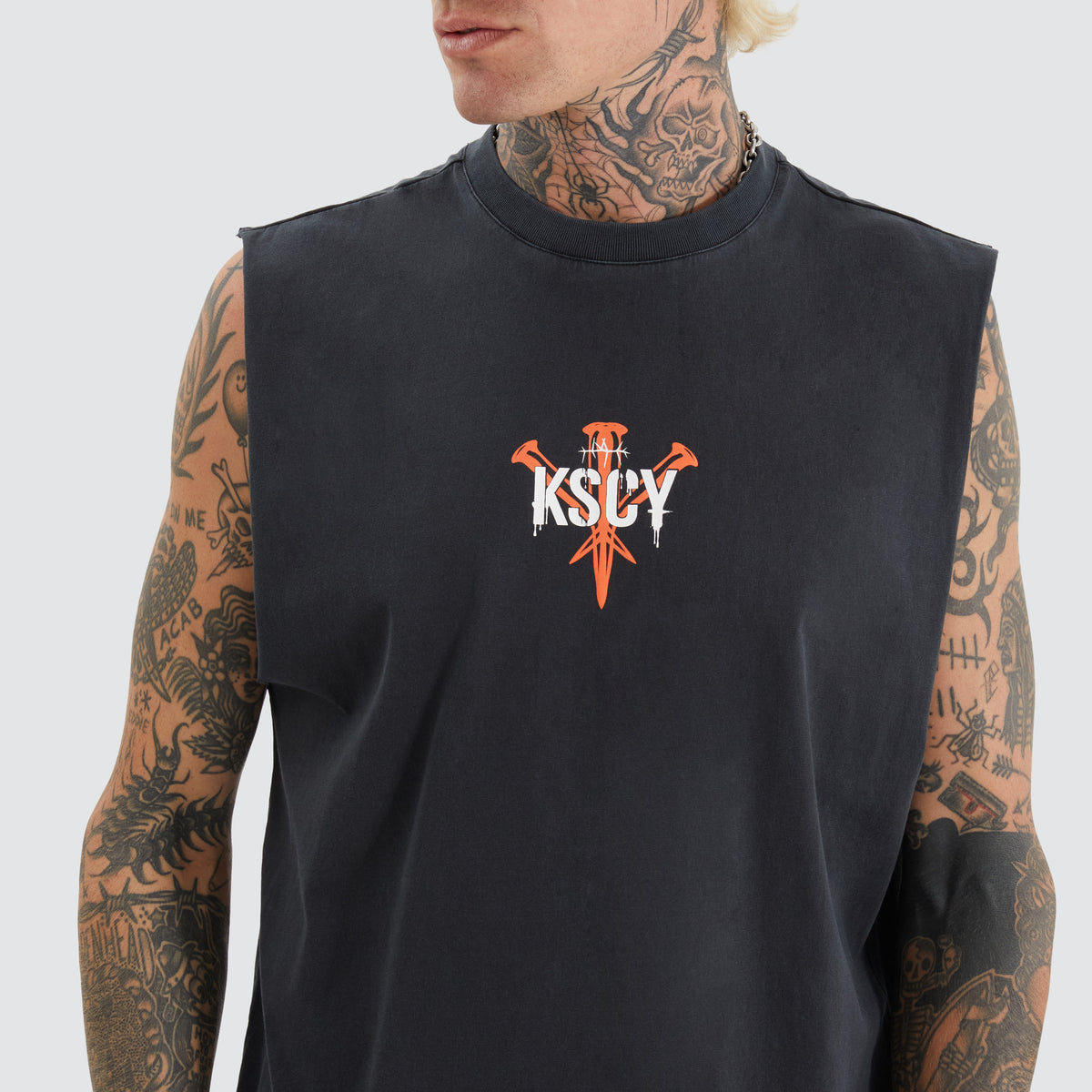 KSCY Broken Relaxed Muscle in Pigment Black | Neverland Store
