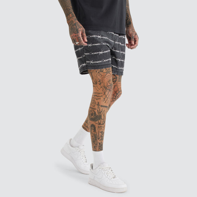 Trevor Beach Short Chain Print