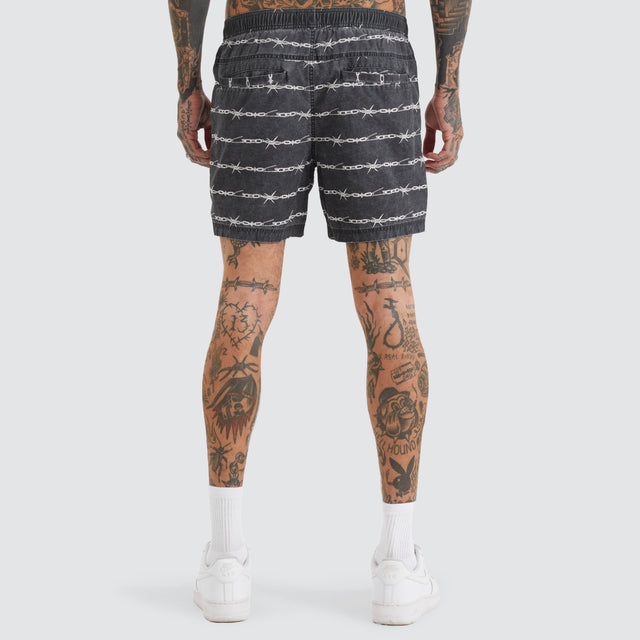 Trevor Beach Short Chain Print