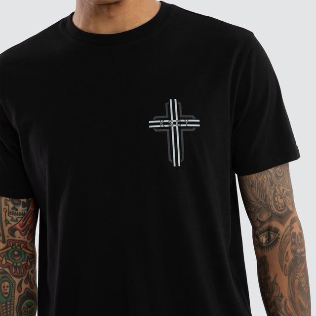 Zest Ride Dual Curved Tee Jet Black