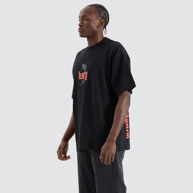 Intertwined Street Tee Anthracite Black