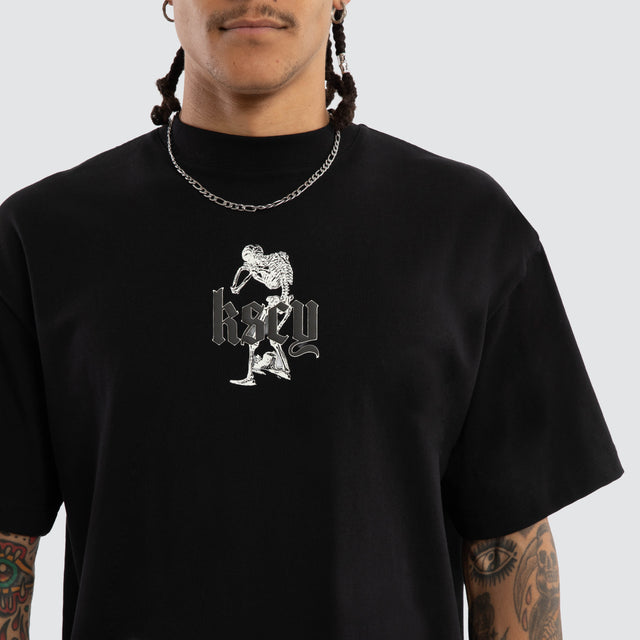Intertwined Street Tee Jet Black