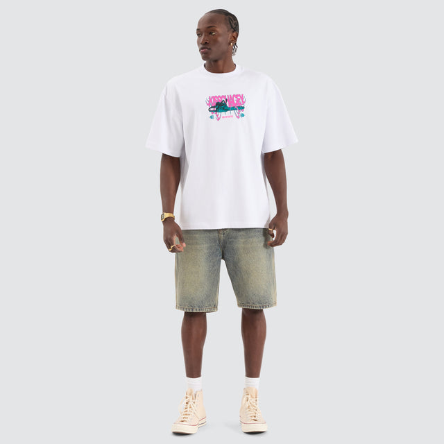Petrol Street Tee Optical white