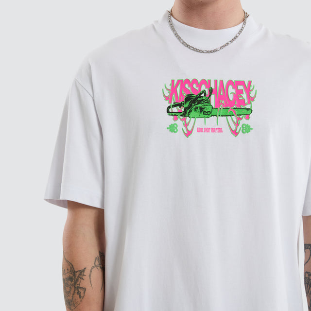 Petrol Street Tee Optical white