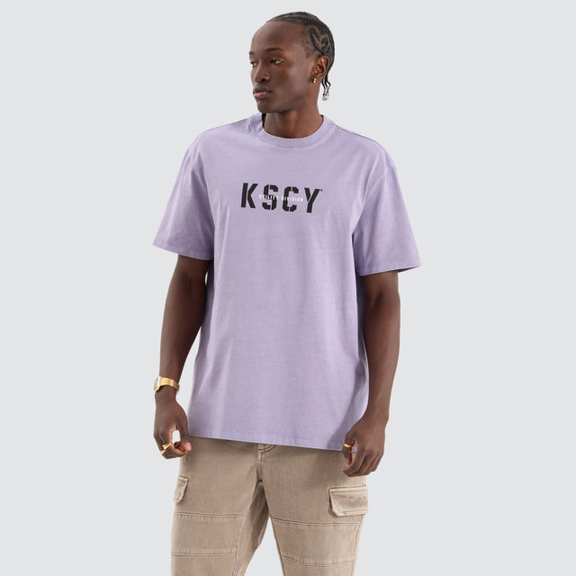 Reinforced Relaxed Tee Pigment Lavender Grey