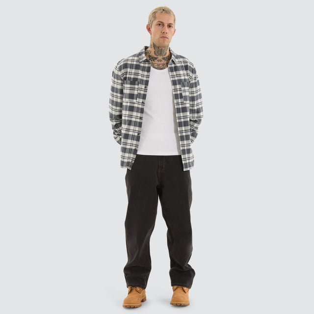 Horizons Longsleeve Shirt Grey Check