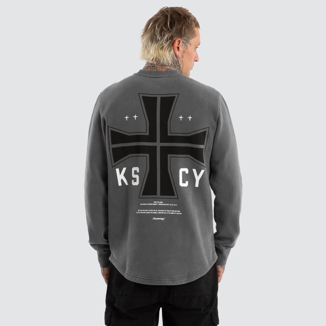 Plaza Dual Curved Sweater Pigment charcoal