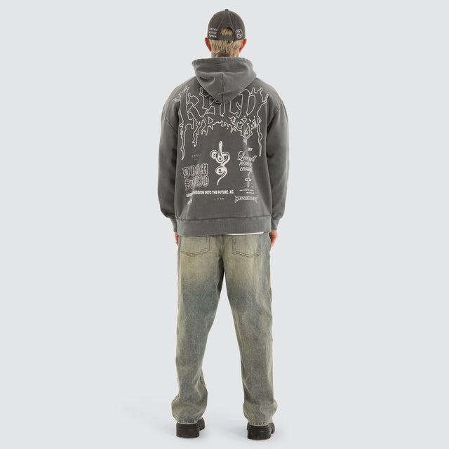 Whisper Relaxed Hoodie Pigment Charcoal