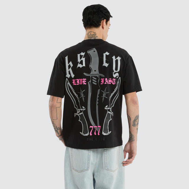 Rambo Street Tee Jet Black