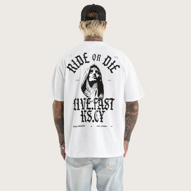 Saint Box Fit Tee Optical White