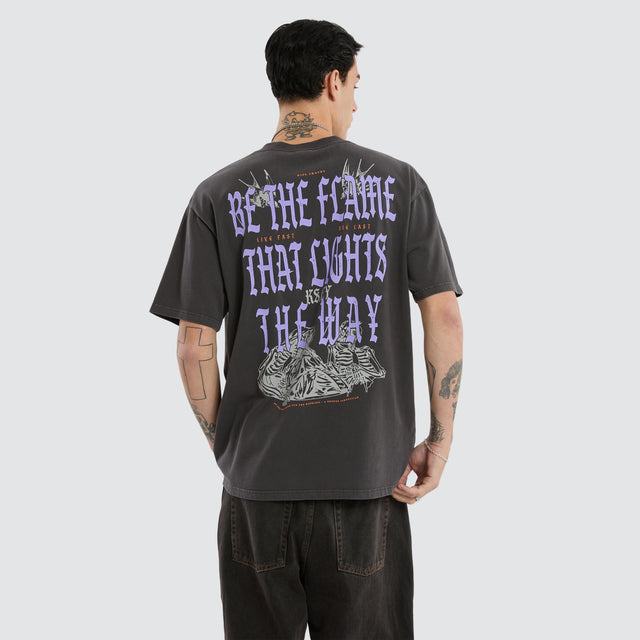 Torch Box Fit Tee Pigment Black