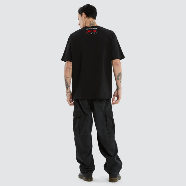 Double Box Fit Tee Jet Black