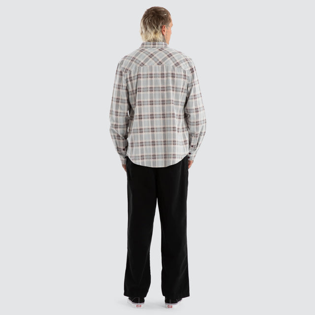 Driver Casual Longsleeve Check Shirt Grey Check