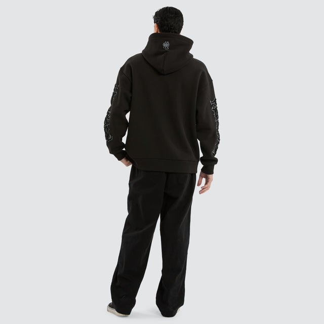 Scyth Relaxed Hoodie Jet Black
