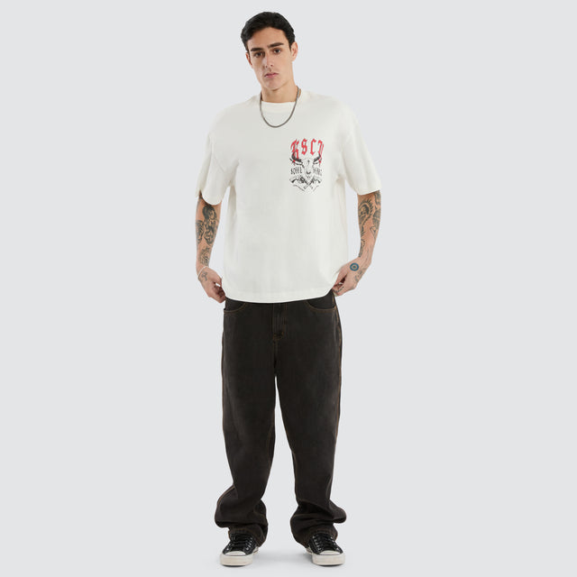 Steel Heart Street Tee Natural White