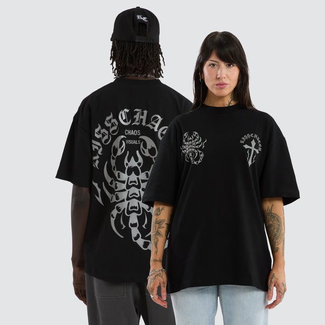Sandtomb Street Tee Jet Black