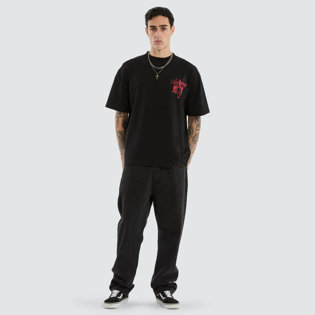 Ram Street Tee Jet Black