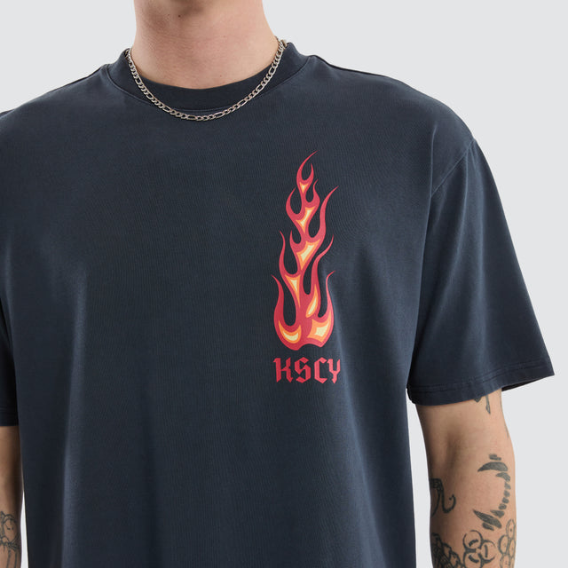 Meteor Box Fit Tee Pigment Vulcan
