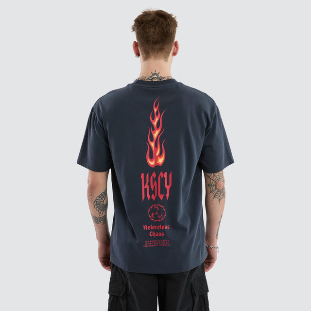 Meteor Box Fit Tee Pigment Vulcan