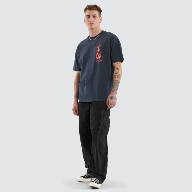 Meteor Box Fit Tee Pigment Vulcan