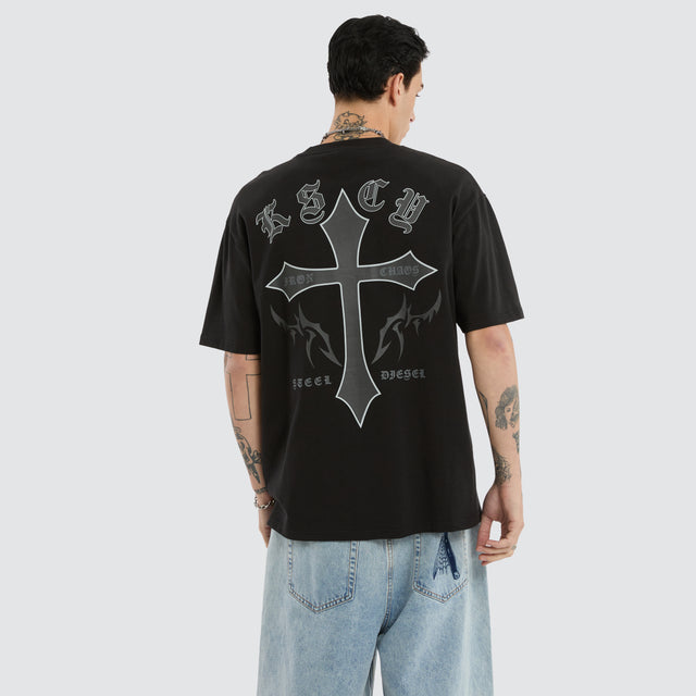 Lithium Box Fit Tee Jet Black