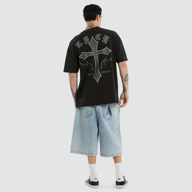 Lithium Box Fit Tee Jet Black