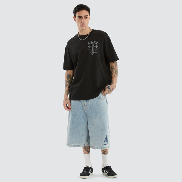 Lithium Box Fit Tee Jet Black