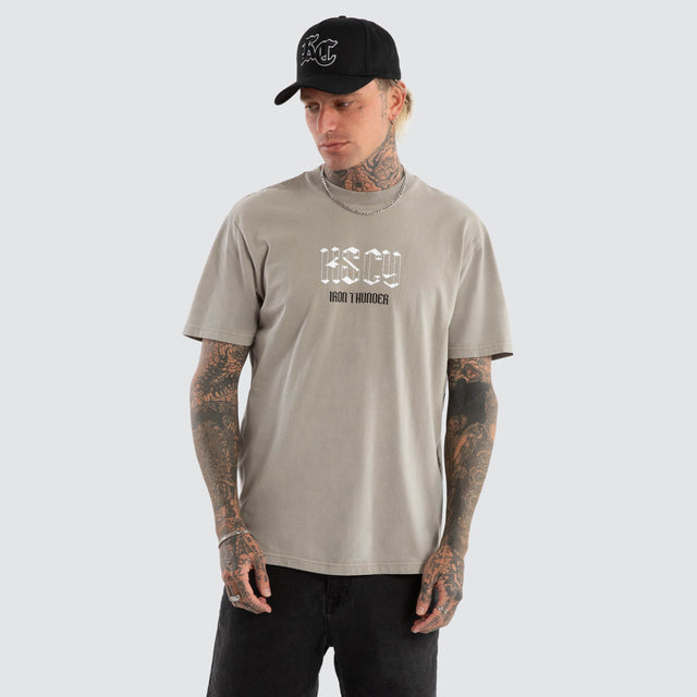 Shine Relaxed Tee Mineral Elephant Grey