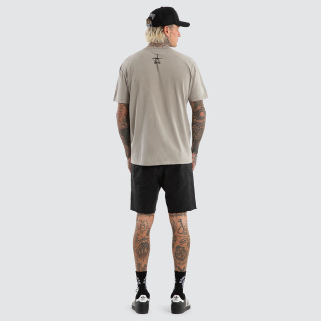 Shine Relaxed Tee Mineral Elephant Grey