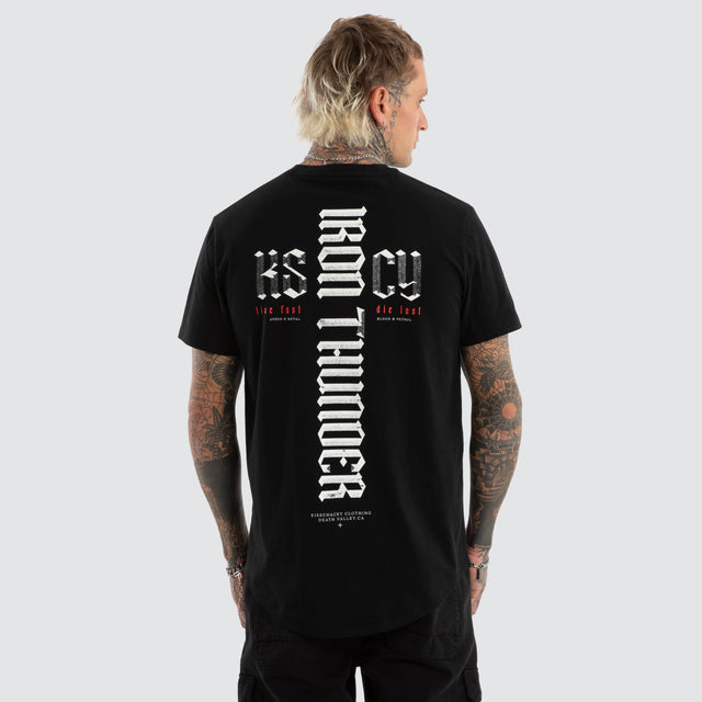 Iron Thunder Dual Curved Tee Jet Black