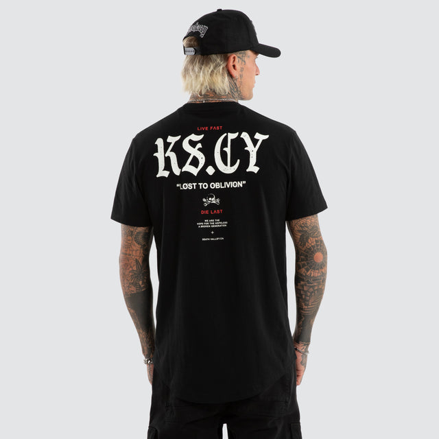 England Dual Curved Tee Jet Black