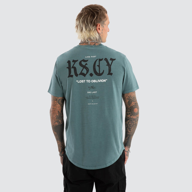 England Dual Curved Tee Pigment North Atlantic