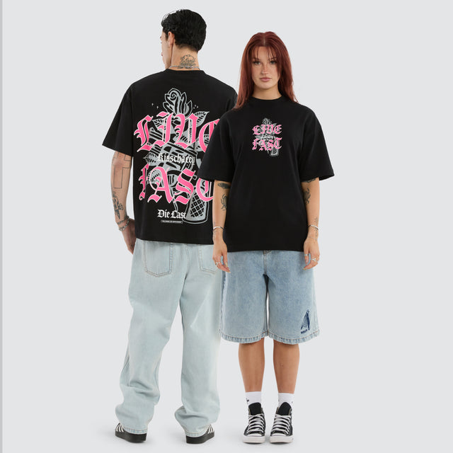 Live Fast Street Tee Jet Black