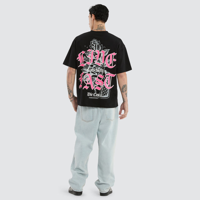 Live Fast Street Tee Jet Black