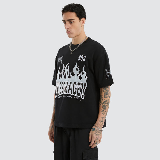 Highway Loopback Street Tee Anthracite Black
