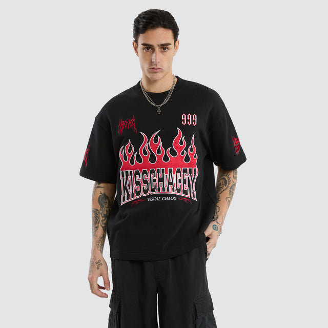 Highway Loopback Street Tee Anthracite Black