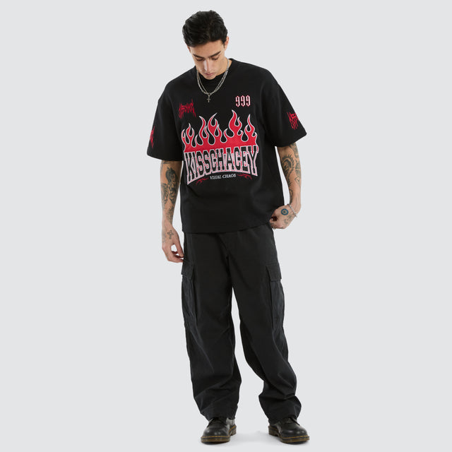 Highway Loopback Street Tee Anthracite Black