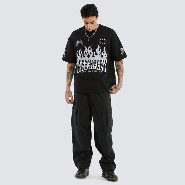 Highway Loopback Street Tee Anthracite Black