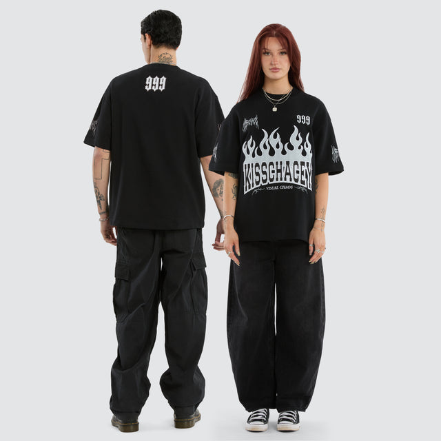 Highway Loopback Street Tee Anthracite Black